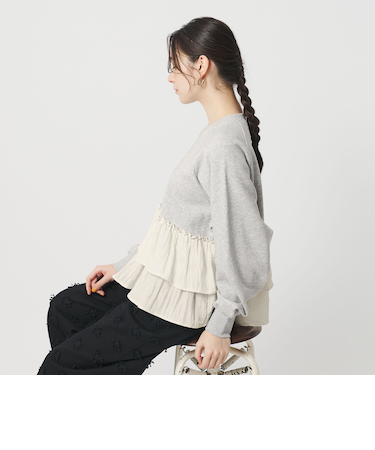 【WEB限定】ティアード スウェットプルオーバー