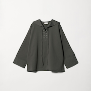 <She is-.>レースアップ セーラーカラー ブラウス