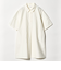 コットンナイロン ミニ シャツワンピース