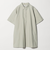 コットンナイロン ミニ シャツワンピース