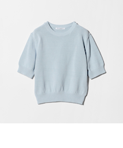 コイルニット ショートスリーブ プルオーバー ウォッシャブル