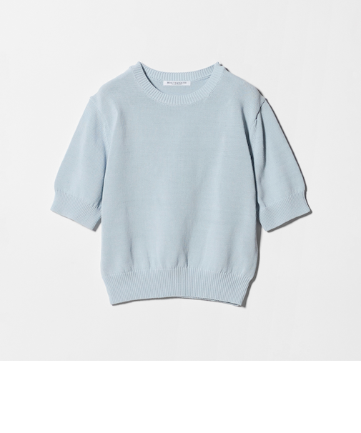 コイルニット ショートスリーブ プルオーバー ウォッシャブル