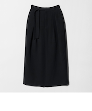 ボタンベルト タック スカート ウォッシャブル 防シワ