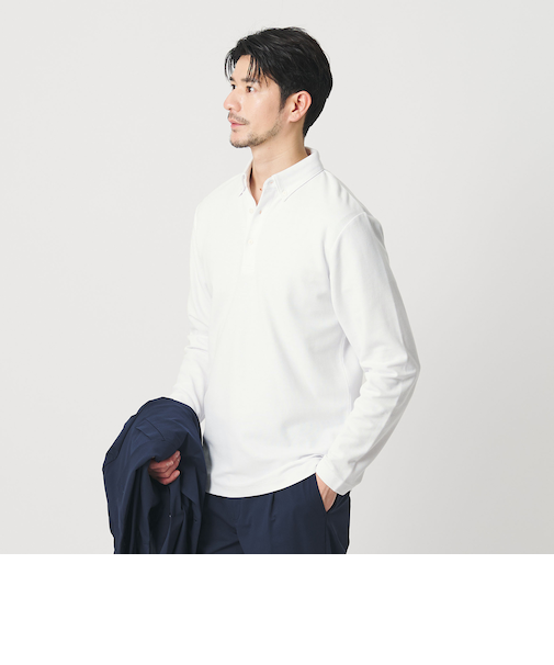 【WEB限定 WARDROBE SMART】ステイ クリーン ピケ BD ポロシャツ【抗菌・防臭】