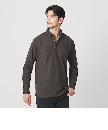 【WEB限定 WARDROBE SMART】ステイ クリーン ピケ BD ポロシャツ【抗菌・防臭】