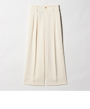 ポリエステル ドレープ 2タック ワイドパンツ ウォッシャブル