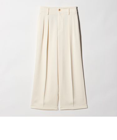 ポリエステル ドレープ 2タック ワイドパンツ ウォッシャブル