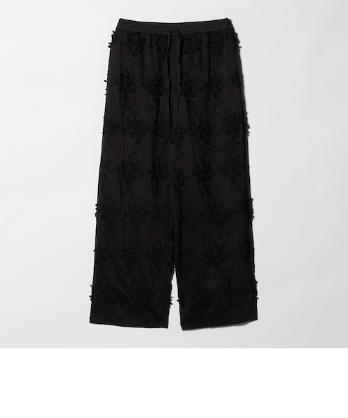 セルロースナイロン エンブロイダリー イージーパンツ｜ビューティー