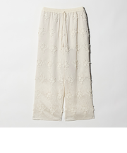 セルロースナイロン エンブロイダリー イージーパンツ