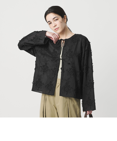 セルロースナイロン エンブロイダリーシャツ 2WAY