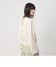 セルロースナイロン エンブロイダリーシャツ 2WAY