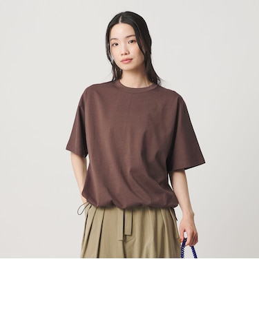 ヘム ドローストリング 5分袖 Tシャツ