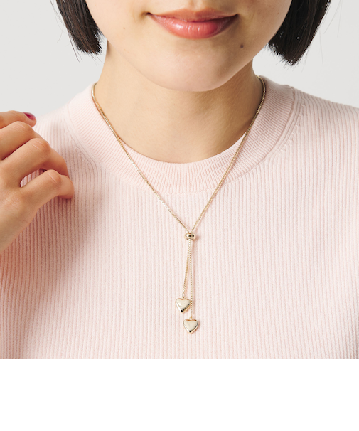 メタルハート エンドパーツ ネックレス