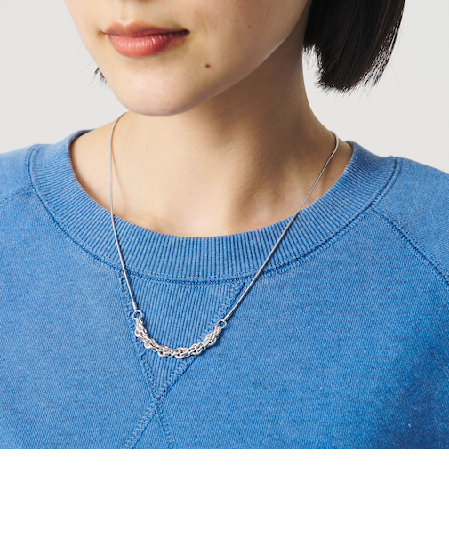 メタル チェーンモチーフ スライダー ネックレス