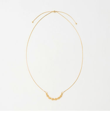 メタル チェーンモチーフ スライダー ネックレス