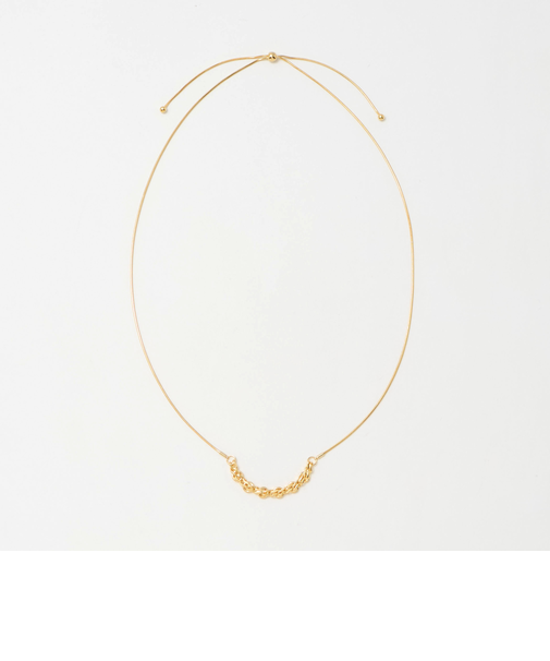 メタル チェーンモチーフ スライダー ネックレス