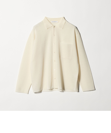 ミラノリブ シャツカーディガン ウォッシャブル