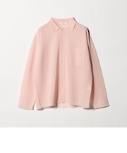 ミラノリブ シャツカーディガン ウォッシャブル