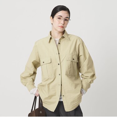 コットン ナイロン ワークシャツ