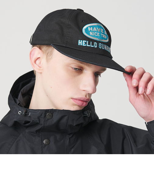 ＜HELLO SUNRISE＞HAVE A NICE TRIP オーバル ロゴ キャップ