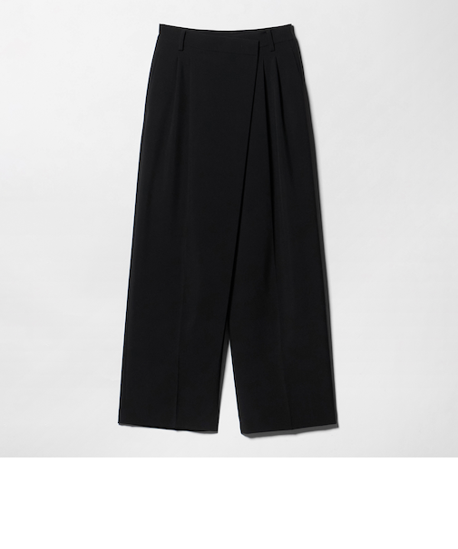 ポプリン 2タック ラップパンツ ウォッシャブル 吸水速乾 接触冷感