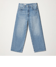 デニム ルーズ ポケット バギー パンツ