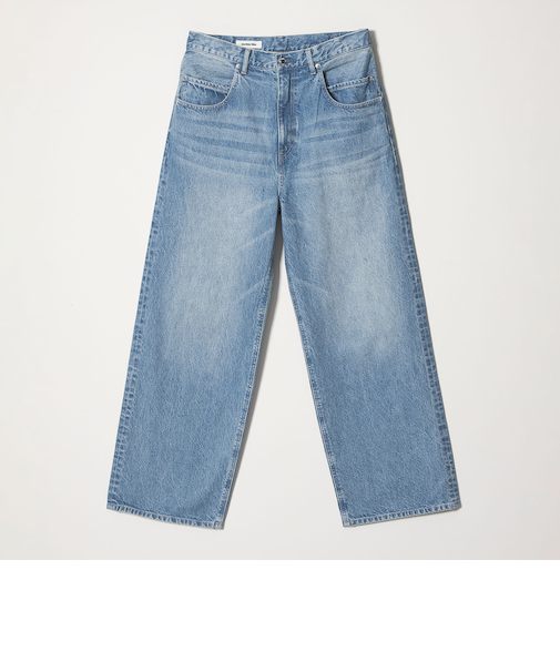 デニム ルーズ ポケット バギー パンツ