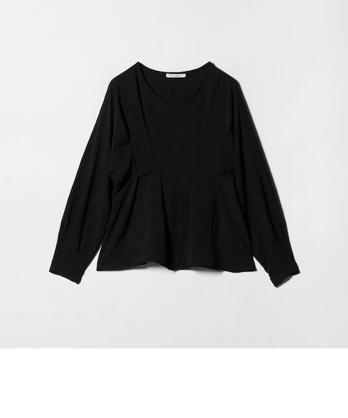 【WEB限定】ウエストタック ペプラムプルオーバー ウォッシャブル