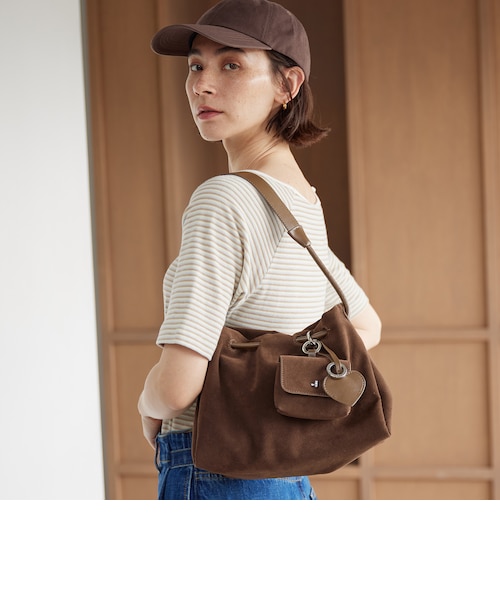 スエードライク チャーム ドロスト バッグ｜ビューティー＆ユース