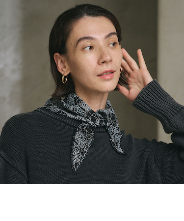 ＜AWESOME NEEDS＞ネッティング レーススカーフ