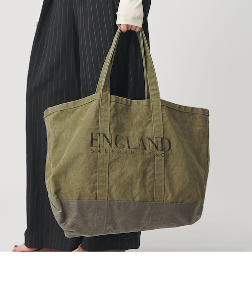 【別注】<J.J. mercer>キャンバス ウォッシュド トートバッグ
