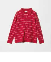 ＜MEYAME＞ボーダー ニット カーディガン