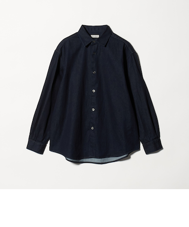 7.5oz サテンデニム レギュラー グランデ シャツ GRANDE型