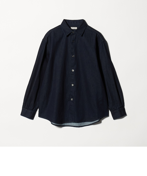 7.5oz サテンデニム レギュラー グランデ シャツ GRANDE型