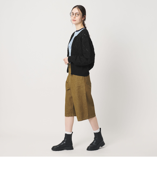 【WEB限定 Wardrobe DAILY MINIMAL】レース ジップカーディガン ウォッシャブル