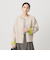 【WEB限定 Wardrobe DAILY MINIMAL】バイカラー スナップボタンカーディガン ウォッシャブル