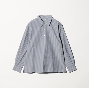 TYP ワッシャー ピンストライプ プルオーバーシャツ