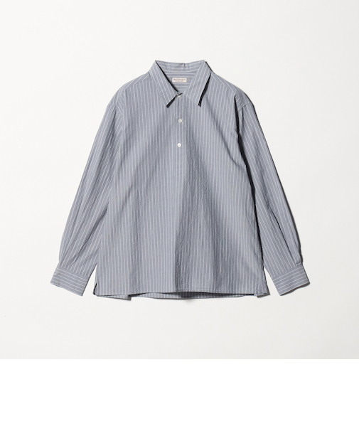 TYP ワッシャー ピンストライプ プルオーバーシャツ