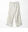 フラワー エンブロイダリー ドローストリング パンツ ウォッシャブル