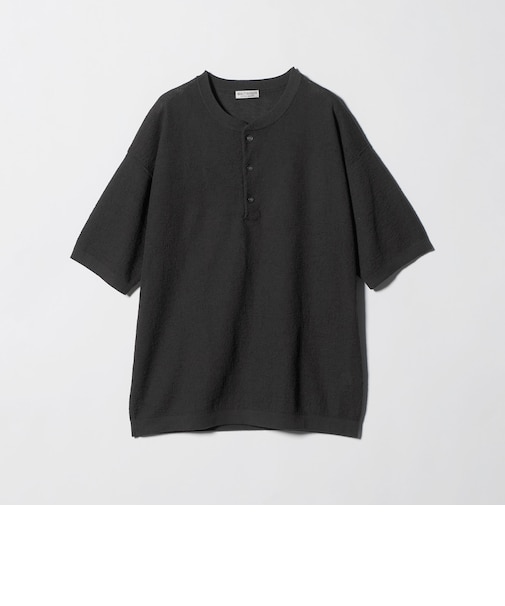 エアミラノ ヘンリーネック ニット ウォッシャブル 抗菌 防臭機能付き