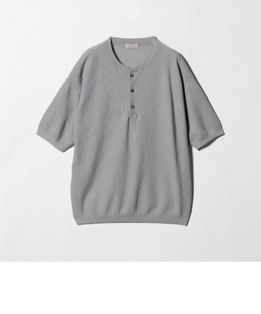 エアミラノ ヘンリーネック ニット ウォッシャブル 抗菌 防臭機能付き