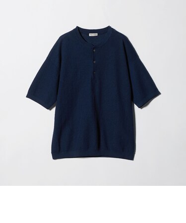 エアミラノ ヘンリーネック ニット ウォッシャブル 抗菌 防臭機能付き