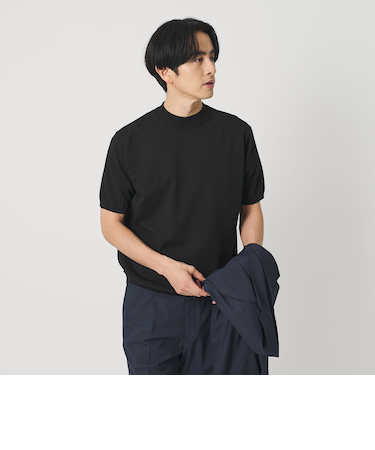 デオドラント ジャケットネック ニット 抗菌防臭 ウォッシャブル