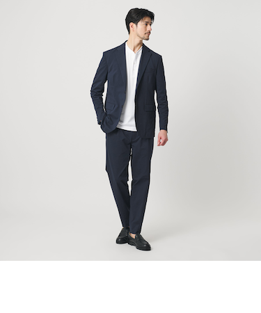 【WEB限定 WARDROBE SMART】カルゼジャージ コンフォート セットアップ/ジャケット&イージーパンツ