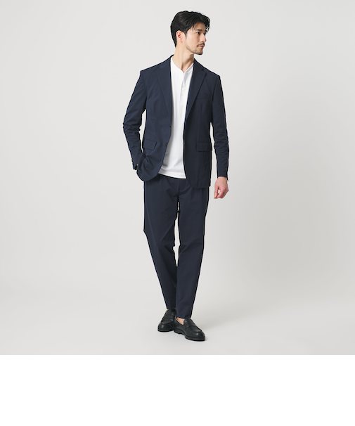 【WEB限定 WARDROBE SMART】カルゼジャージ コンフォート セットアップ/ジャケット&イージーパンツ