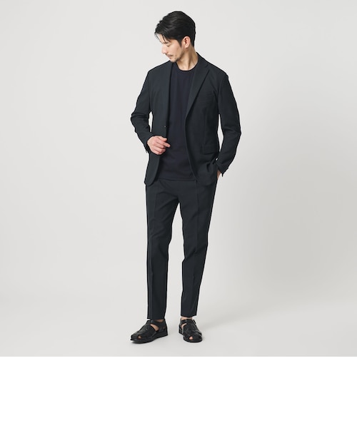 極美品✨ユナイテッドアローズ ライト オックスフォード セットアップ 黒 XL WEB限定 WARDROBE SMART】ライト オックスフォード セットアップ