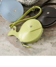 【別注】＜YAHKI＞レザー クジラ ポーチ ストラップ