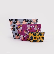 ＜BAGGU＞GO ポーチセット MICKEY、MINNIE＆PLUTO/3P