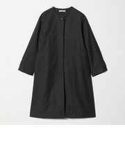 【WEB限定】コットンナイロン ツイルノーカラーコート