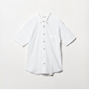 クイック ストレッチ シャンブレー ボタンダウン 半袖シャツ SLIM型 吸水速乾機能付き